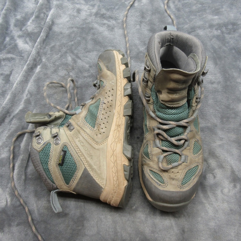 Vasque Women Boots 7.5M Trooper Green Breeze Ankle Hiking Waterproof Mountaineer